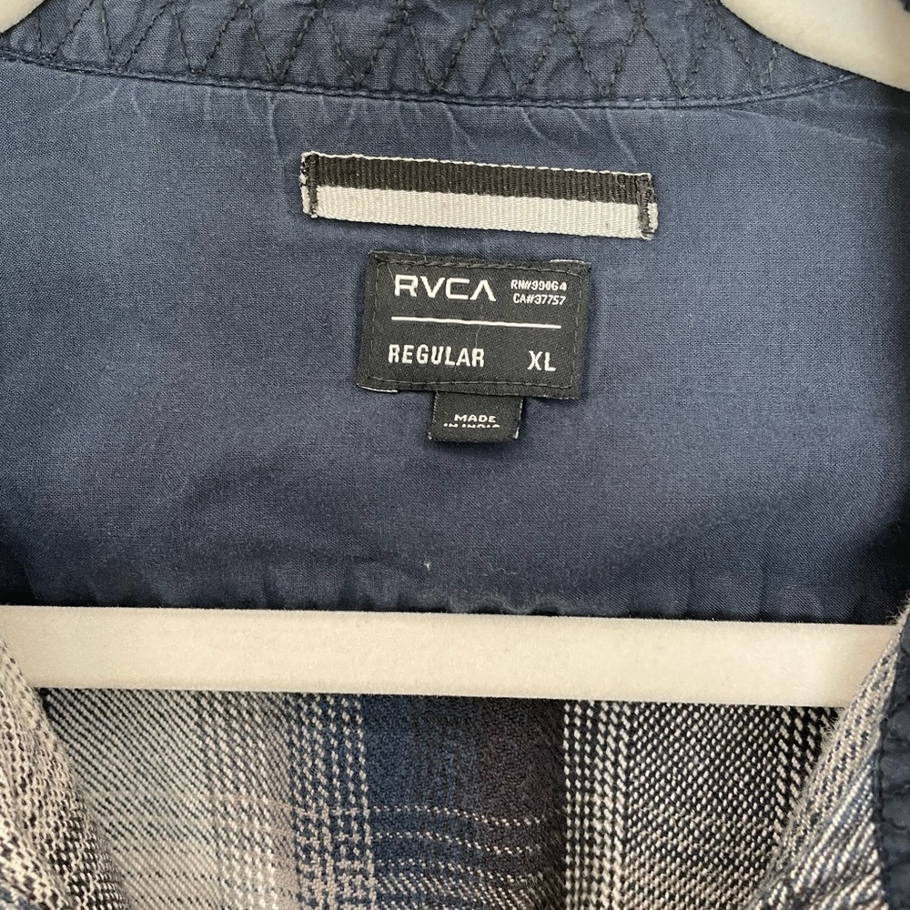 RVCA mens button down flannel